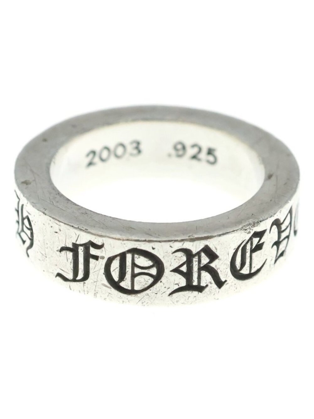 Chrome Hearts Spacer Forever Ring Silver